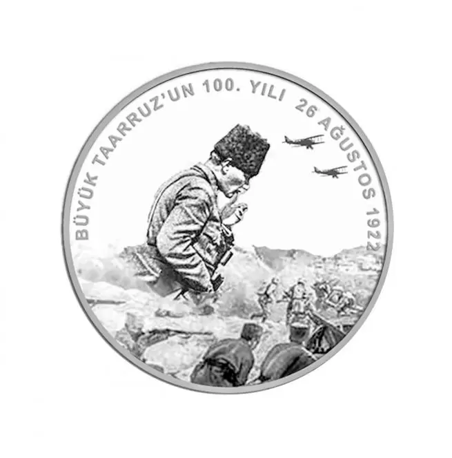 Büyük Taarruz'un Yüzüncü Yılı Hatıra Parası (Gümüş)